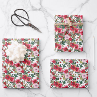 Rose Cluster Wrapping Paper Geschenkpapier Set