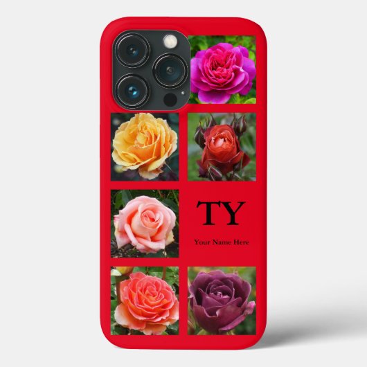 Rose Collage #1 Rotes iPhone 13 Pro Fall Case-Mate iPhone Hülle (Rückseite)