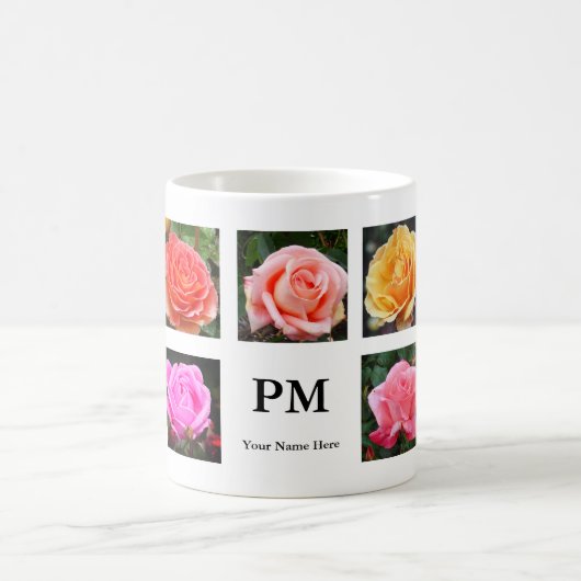 Rose Collage #2 Tasse (Mittel)