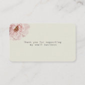 Rose Collage Business dank Karte (Rückseite)