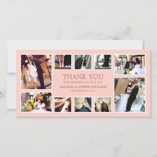 ROSE COLLAGE | DANKE, DASS DU KARTE (Vorderseite)