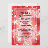 Rose Collage Derby Brautparty Einladung (Vorderseite)