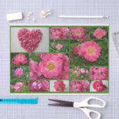 Rose Collage Pink Supreme Tissue Paper Seidenpapier (Handwerk)