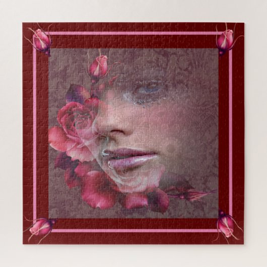 Rose Colored Beauty Puzzle (Vertikal)