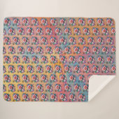 "Rose Compass: Ein Symbol für Liebe und Bliss" Sherpadecke (Vorderseite (Horizontal))