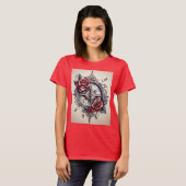 Rose Compass: Navigieren Sie Ihren Stil mit Bedeut T-Shirt (Vorne ganz)