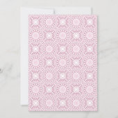 Rose Confetti Lace Tile Scrapbook Einladung (Vorderseite)