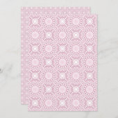 Rose Confetti Lace Tile Scrapbook Einladung (Vorne/Hinten)