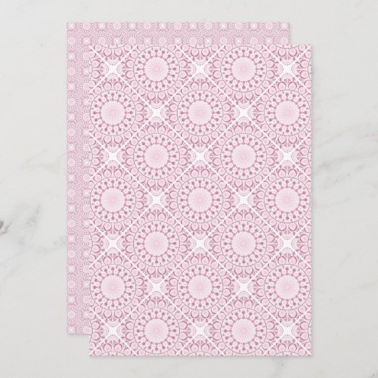 Rose Confetti Lace Tile Scrapbook Einladung (Vorne/Hinten)