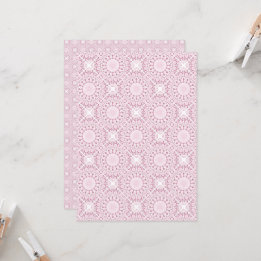Rose Confetti Lace Tile Scrapbook Einladung