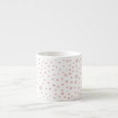Rose Confetti Wasserfarbe Dots Espresso Tasse (Vorderseite)