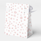 Rose Confetti Wasserfarbe Dots Gefälligkeitsbox Geschenkschachtel (Rückseite)