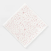 Rose Confetti Wasserfarbe Dots Papier Napkin Serviette (Ecke)