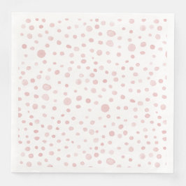 Rose Confetti Wasserfarbe Dots Papier Napkin Serviette