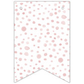 Rose Confetti Wasserfarben Dots Jagdflagge Wimpelkette (Erste Fahne)