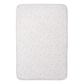Rose Confetti Wasserfarben Punkte Badematte (Vorderseite Vertikal)