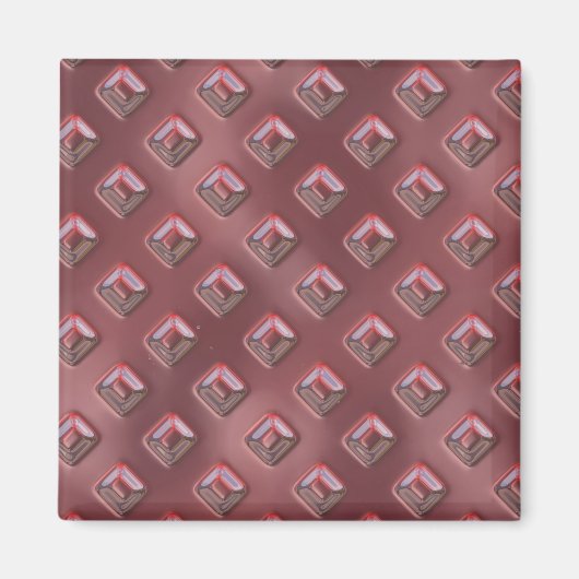 Rose Covered Rivet Pattern Magnet (Vorne)