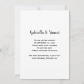 Rose Cowboy Boots Hochzeit speichern das Datum Save The Date (Rückseite)