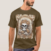 Rose Cranium und Herbst Jugendstil T-Shirt (Vorderseite)