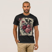 🔥 Rose Crematory – Gothic Wearable Art T-Shirt (Vorne ganz)