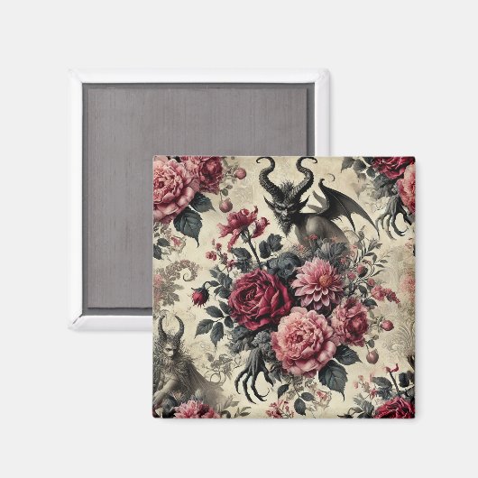 🔥 Rose Crematory - Gotik Viktorianisch Magnet (Vorderseite/Rückseite)