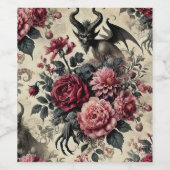 🔥 Rose Crematory - Gotik Viktorianisch Weinetikett (Einzelnes Label)