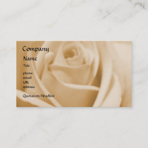 Rose - Creme - Geschäftskartenschablone Visitenkarte