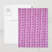 Rose Crochet Postkarte (Vorne/Hinten)