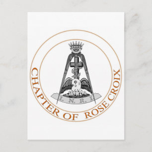 Rose Croix Scottish Rite Symbol Postkarte