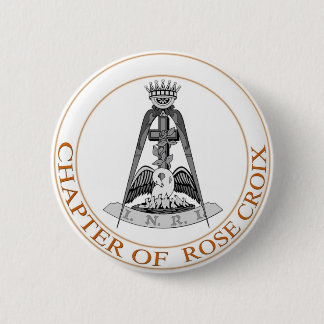 Rose Croix Symbol Button