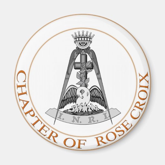 Rose Croix Symbol Magnet (Vorne)