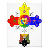 Rose Cross Lamen Fotodruck (Vorne)