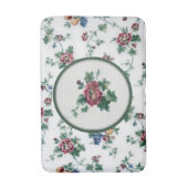 Rose Cross Stitch Bath Mat Badematte (Vorderseite Vertikal)