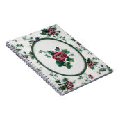 Rose Cross Stitch Notebook Notizblock (Rechte Seite)