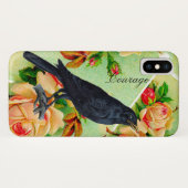 Rose Crow Courage Case-Mate iPhone Hülle (Rückseite (Horizontal))