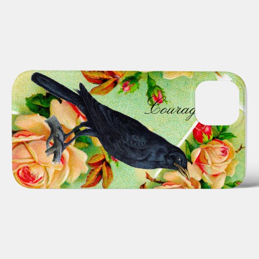 Rose Crow Courage Case-Mate iPhone Hülle (Rückseite (Horizontal))