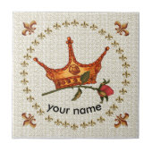 Rose Crown Fliese (Vorderseite)