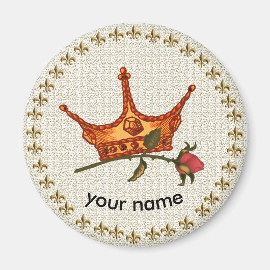 Rose Crown-Magnet Magnet (Vorne)