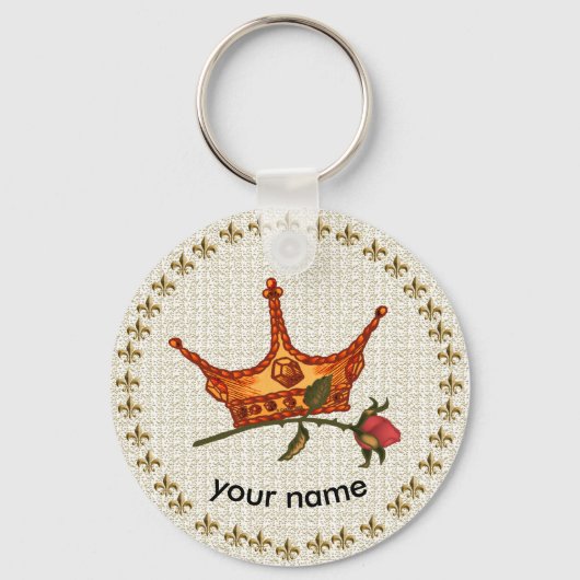 Rose Crown Schlüsselanhänger (Vorderseite)