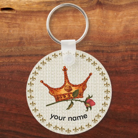 Rose Crown Schlüsselanhänger (Vorderseite)