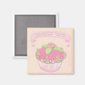 Rose CupCake Scripting Magnet (Vorderseite/Rückseite)