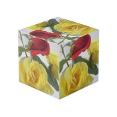 Rose Custom 4 Zoll Foto Cube Würfel (Rückseite Schrägansicht)