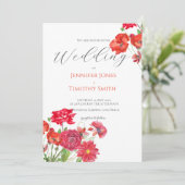 Rose Dahlia ranunc Einladung (Stehend Vorderseite)