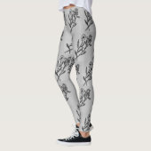 Rose & Daisy Grau Leggings (Links)