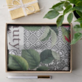 Rose Damask Hübsche Blumenantik Seidenpapier (Geschenk)