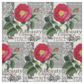 Rose Damask Hübsche Blumenantik Stoff (Muster)