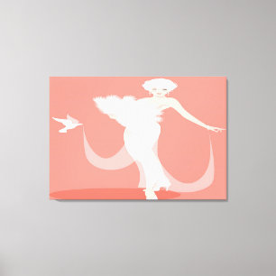 Rose Dance Woman Leinwanddruck