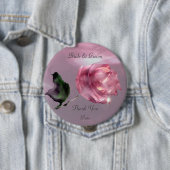Rose Danke Gastgeschenk Hochzeit Button (Beispiel)