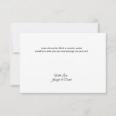 Rose Dankeschön Karte (Rückseite)