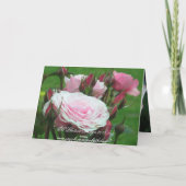 Rose Dankeschön Karte (Rückseite)